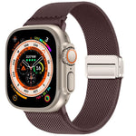 ダブルマグネットバックル伸縮ナイロンウォッチバンド、Apple Watch 49mm / 46mm / 45mm / 44mm用、Apple Watch 42mm / 41mm / 40mm / 38mm用