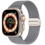 ダブルマグネットバックル伸縮ナイロンウォッチバンド、Apple Watch 49mm / 46mm / 45mm / 44mm用、Apple Watch 42mm / 41mm / 40mm / 38mm用