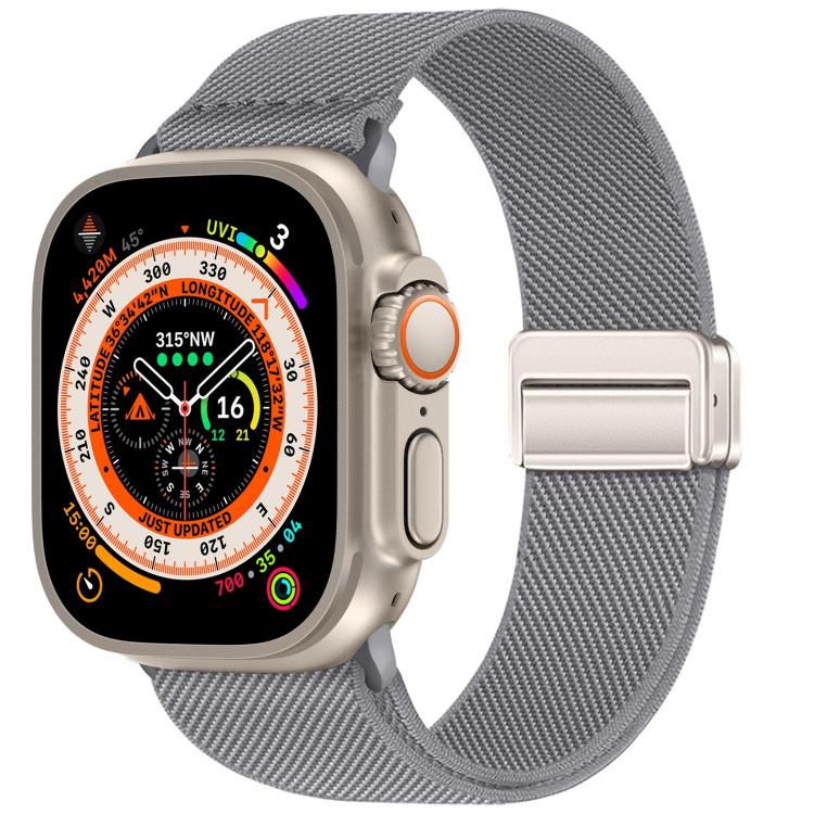 ダブルマグネットバックル伸縮ナイロンウォッチバンド、Apple Watch 49mm / 46mm / 45mm / 44mm用、Apple Watch 42mm / 41mm / 40mm / 38mm用