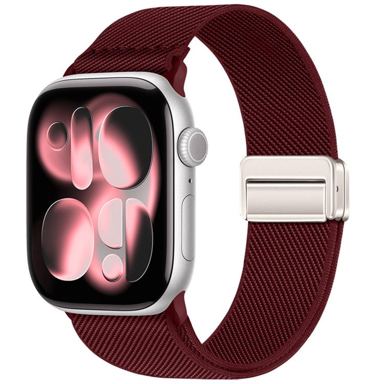 ダブルマグネットバックル伸縮ナイロンウォッチバンド、Apple Watch 49mm / 46mm / 45mm / 44mm用、Apple Watch 42mm / 41mm / 40mm / 38mm用
