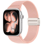 ダブルマグネットバックル伸縮ナイロンウォッチバンド、Apple Watch 49mm / 46mm / 45mm / 44mm用、Apple Watch 42mm / 41mm / 40mm / 38mm用