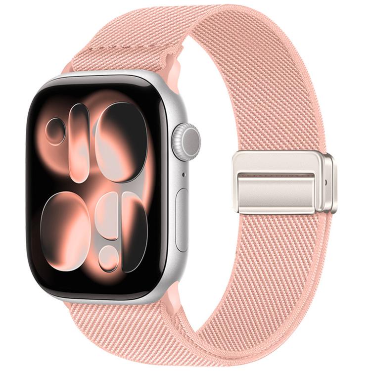 ダブルマグネットバックル伸縮ナイロンウォッチバンド、Apple Watch 49mm / 46mm / 45mm / 44mm用、Apple Watch 42mm / 41mm / 40mm / 38mm用