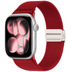 ダブルマグネットバックル伸縮ナイロンウォッチバンド、Apple Watch 49mm / 46mm / 45mm / 44mm用、Apple Watch 42mm / 41mm / 40mm / 38mm用