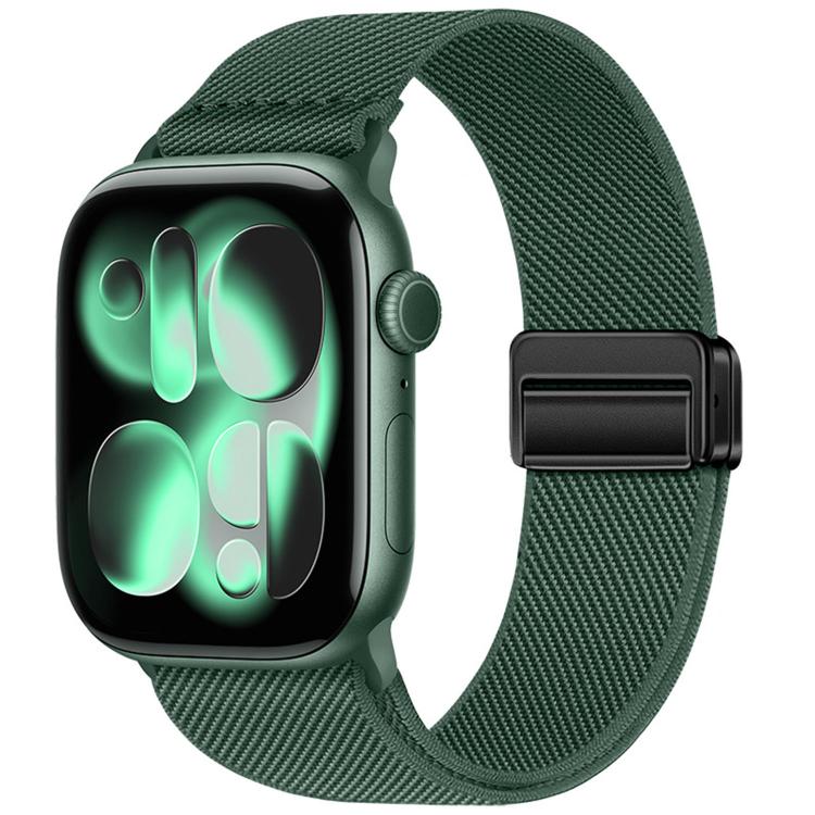 ダブルマグネットバックル伸縮ナイロンウォッチバンド、Apple Watch 49mm / 46mm / 45mm / 44mm用、Apple Watch 42mm / 41mm / 40mm / 38mm用