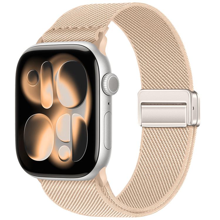 ダブルマグネットバックル伸縮ナイロンウォッチバンド、Apple Watch 49mm / 46mm / 45mm / 44mm用、Apple Watch 42mm / 41mm / 40mm / 38mm用