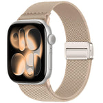 ダブルマグネットバックル伸縮ナイロンウォッチバンド、Apple Watch 49mm / 46mm / 45mm / 44mm用、Apple Watch 42mm / 41mm / 40mm / 38mm用
