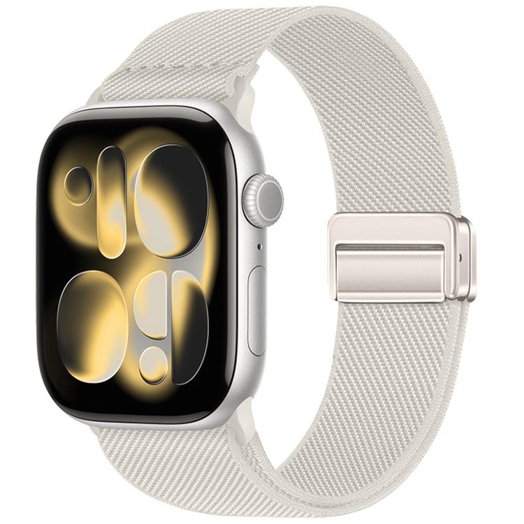 ダブルマグネットバックル伸縮ナイロンウォッチバンド、Apple Watch 49mm / 46mm / 45mm / 44mm用、Apple Watch 42mm / 41mm / 40mm / 38mm用