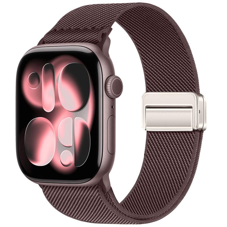 ダブルマグネットバックル伸縮ナイロンウォッチバンド、Apple Watch 49mm / 46mm / 45mm / 44mm用、Apple Watch 42mm / 41mm / 40mm / 38mm用