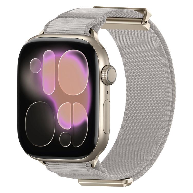 二重関節マグネット金属先端ナイロンウォッチバンド、Apple Watch 49mm / 46mm / 45mm / 44mm用、Apple Watch 42mm / 41mm / 40mm / 38mm用