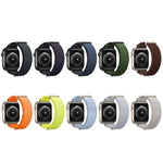 二重関節マグネット金属先端ナイロンウォッチバンド、Apple Watch 49mm / 46mm / 45mm / 44mm用、Apple Watch 42mm / 41mm / 40mm / 38mm用