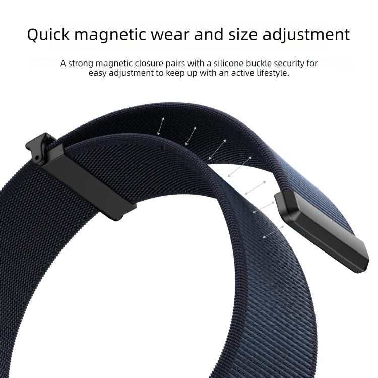 二重関節マグネット金属先端ナイロンウォッチバンド、Apple Watch 49mm / 46mm / 45mm / 44mm用、Apple Watch 42mm / 41mm / 40mm / 38mm用