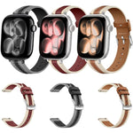 Composite Stitching Genuine Leather Watch Band, For Apple Watch 46mm / 49mm / 45mm / 44mm, For Apple Watch 42mm / 41mm / 40mm / 38mm