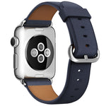 クラシックボタンレザーリストストラップウォッチバンド Apple Watch Series 3 & 2 & 1 42mm用