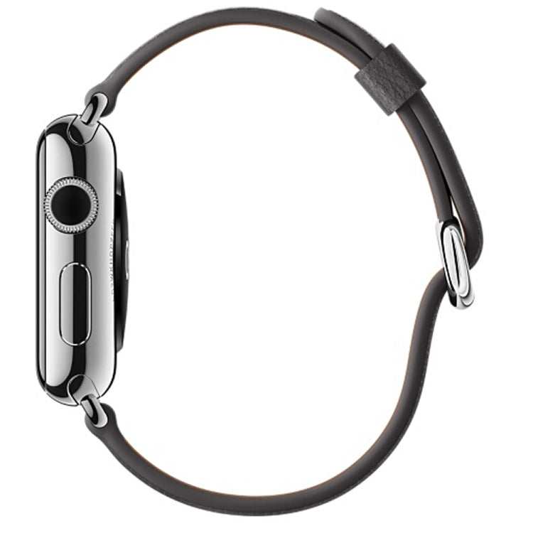 クラシックボタンレザーリストストラップウォッチバンド Apple Watch Series 3 & 2 & 1 42mm用