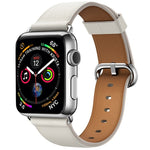 クラシックボタンレザーリストストラップウォッチバンド Apple Watch Series 3 & 2 & 1 42mm用