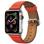 クラシックボタンレザーリストストラップウォッチバンド Apple Watch Series 3 & 2 & 1 42mm用