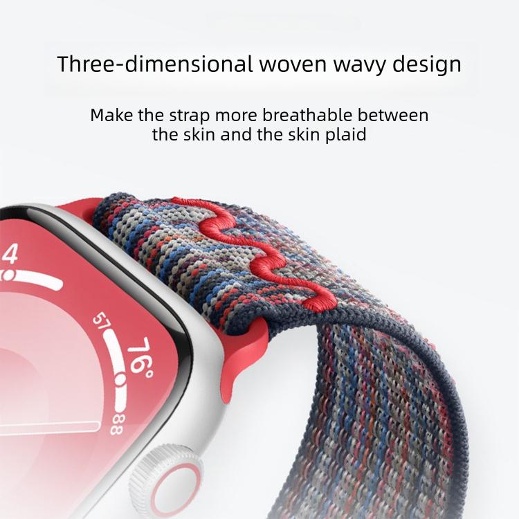 マグネティックバックルループナイロンウォッチバンド、Apple Watch 46mm / 49mm / 45mm / 44mm用、Apple Watch 42mm / 41mm / 40mm / 38mm用