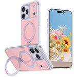 Starry Glitter Magnetic Holder Phone Case, For iPhone 17 Pro Max, For iPhone 17 Pro, For iPhone 17