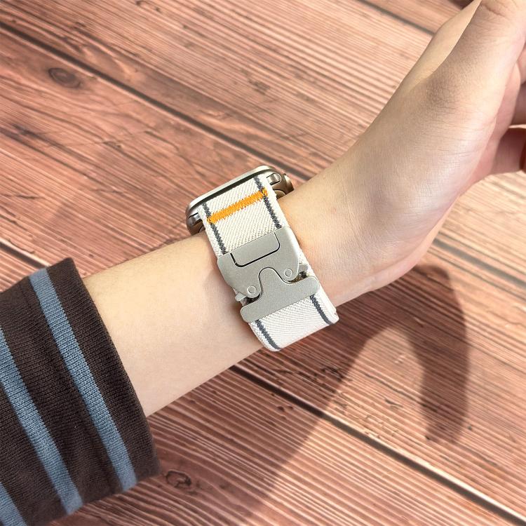 反射傘バックル織りナイロンウォッチバンド、Apple Watch 49mm / 46mm / 45mm / 44mm用、Apple Watch 42mm / 41mm / 40mm / 38mm用