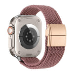 Metal Buckle Magnetic Clasp Nylon Woven Watch Band, For Apple Watch 49mm / 46mm / 45mm / 44mm, For Apple Watch 42mm / 41mm / 40mm / 38mm