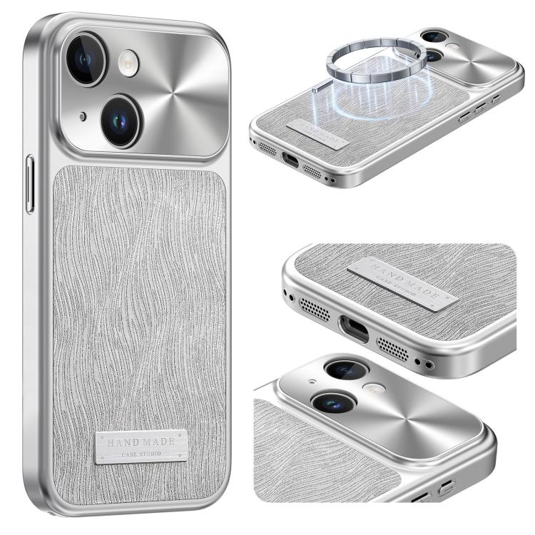 流れる水のさざ波マグネット衝撃吸収スマホケース、iPhone 15用、iPhone 14用、iPhone 14 Pro用、iPhone 14 Pro Max用、iPhone 13 Pro Max用、iPhone 13 Pro用、iPhone 13用