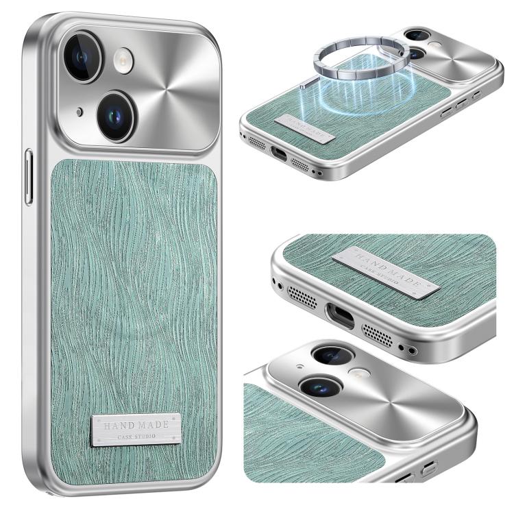 流れる水のさざ波マグネット衝撃吸収スマホケース、iPhone 15用、iPhone 14用、iPhone 14 Pro用、iPhone 14 Pro Max用、iPhone 13 Pro Max用、iPhone 13 Pro用、iPhone 13用