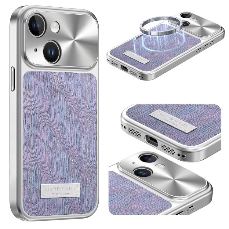 流れる水のさざ波マグネット衝撃吸収スマホケース、iPhone 15用、iPhone 14用、iPhone 14 Pro用、iPhone 14 Pro Max用、iPhone 13 Pro Max用、iPhone 13 Pro用、iPhone 13用