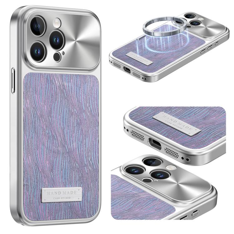 流れる水のさざ波マグネット衝撃吸収スマホケース、iPhone 15用、iPhone 14用、iPhone 14 Pro用、iPhone 14 Pro Max用、iPhone 13 Pro Max用、iPhone 13 Pro用、iPhone 13用