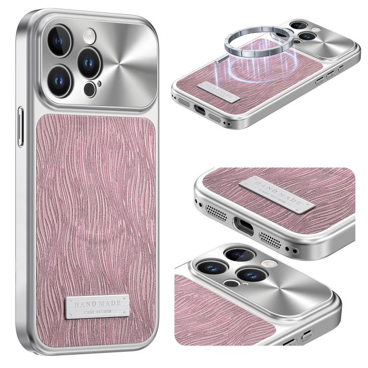 流れる水のさざ波マグネット衝撃吸収スマホケース、iPhone 15用、iPhone 14用、iPhone 14 Pro用、iPhone 14 Pro Max用、iPhone 13 Pro Max用、iPhone 13 Pro用、iPhone 13用