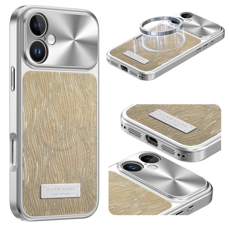 流水リップル磁気衝撃吸収スマホケース、iPhone 17 Pro Max用、iPhone 17 Pro用、iPhone 17用、iPhone 16 Pro Max用、iPhone 16 Pro用、iPhone 16用、iPhone 15 Pro Max用、iPhone 15 Pro用