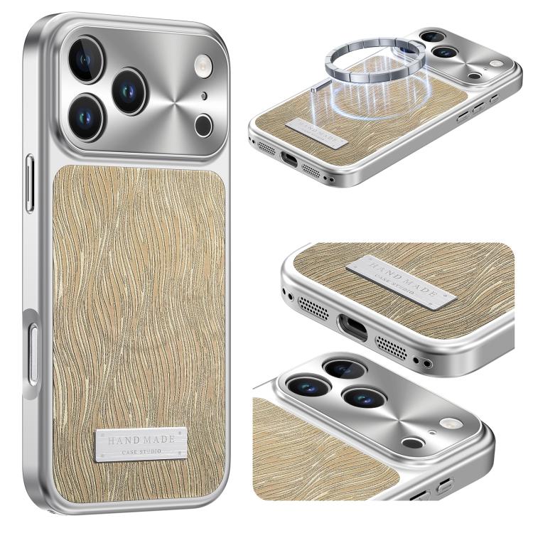 流水リップル磁気衝撃吸収スマホケース、iPhone 17 Pro Max用、iPhone 17 Pro用、iPhone 17用、iPhone 16 Pro Max用、iPhone 16 Pro用、iPhone 16用、iPhone 15 Pro Max用、iPhone 15 Pro用