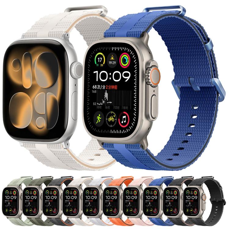 ラインパターン シリコン 時計バンド、Apple Watch 46mm / 49mm / 45mm / 44mm用、Apple Watch 42mm / 41mm / 40mm / 38mm用