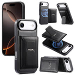 CaseNeoレトロヒンジ折りたたみ財布磁気背面電話ケース、iPhone 17e / 16e用、iPhone 17 Pro Max用、iPhone 17 Pro用、iPhone 17用、iPhone Air用、iPhone 16 Pro Max用、iPhone 16 Pro用、iPhone 16 Plus用、iPhone 16用、iPhone 15 Pro M用