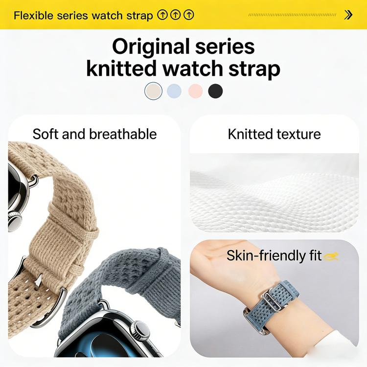 透かし編み ニット 時計バンド、Apple Watch 46mm / 49mm / 45mm / 44mm用、Apple Watch 42mm / 41mm / 40mm / 38mm用