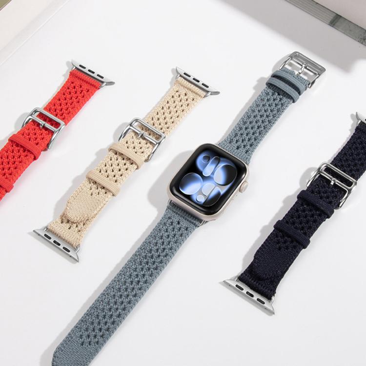 透かし編み ニット 時計バンド、Apple Watch 46mm / 49mm / 45mm / 44mm用、Apple Watch 42mm / 41mm / 40mm / 38mm用