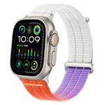 ダブルリンク クラウドフィール 通気性ナイロンループ メタルヘッド 時計バンド、Apple Watch 46mm / 49mm / 45mm / 44mm用、Apple Watch 42mm / 41mm / 40mm / 38mm用