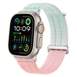 ダブルリンク クラウドフィール 通気性ナイロンループ メタルヘッド 時計バンド、Apple Watch 46mm / 49mm / 45mm / 44mm用、Apple Watch 42mm / 41mm / 40mm / 38mm用
