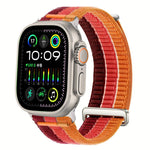 ダブルリンク クラウドフィール 通気性ナイロンループ メタルヘッド 時計バンド、Apple Watch 46mm / 49mm / 45mm / 44mm用、Apple Watch 42mm / 41mm / 40mm / 38mm用