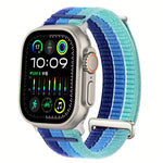 ダブルリンク クラウドフィール 通気性ナイロンループ メタルヘッド 時計バンド、Apple Watch 46mm / 49mm / 45mm / 44mm用、Apple Watch 42mm / 41mm / 40mm / 38mm用