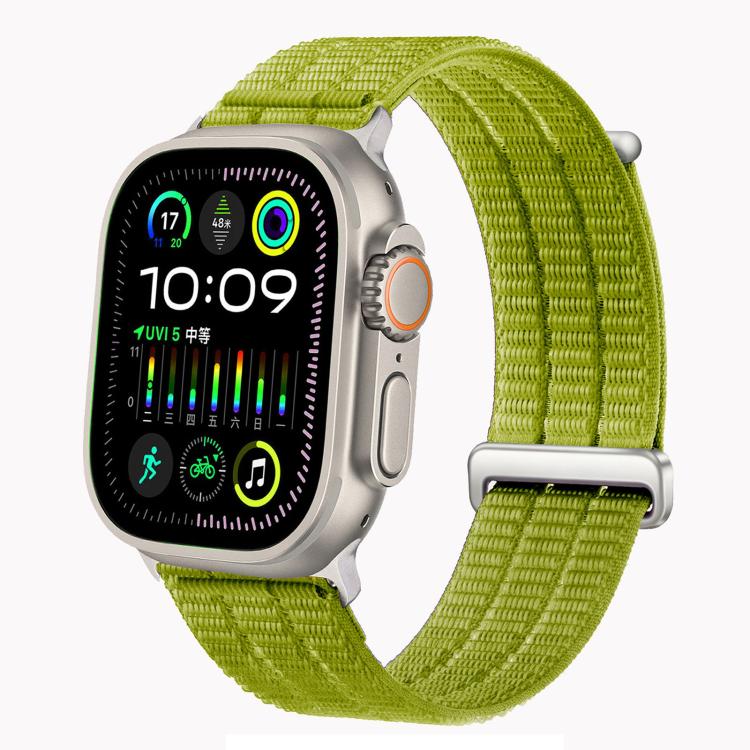 ダブルリンク クラウドフィール 通気性ナイロンループ メタルヘッド 時計バンド、Apple Watch 46mm / 49mm / 45mm / 44mm用、Apple Watch 42mm / 41mm / 40mm / 38mm用