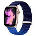 ダブルリンク クラウドフィール 通気性ナイロンループ メタルヘッド 時計バンド、Apple Watch 46mm / 49mm / 45mm / 44mm用、Apple Watch 42mm / 41mm / 40mm / 38mm用