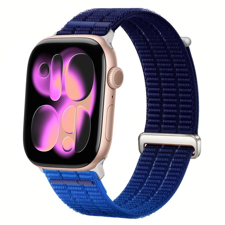 ダブルリンク クラウドフィール 通気性ナイロンループ メタルヘッド 時計バンド、Apple Watch 46mm / 49mm / 45mm / 44mm用、Apple Watch 42mm / 41mm / 40mm / 38mm用