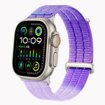 ダブルリンク クラウドフィール 通気性ナイロンループ メタルヘッド 時計バンド、Apple Watch 46mm / 49mm / 45mm / 44mm用、Apple Watch 42mm / 41mm / 40mm / 38mm用