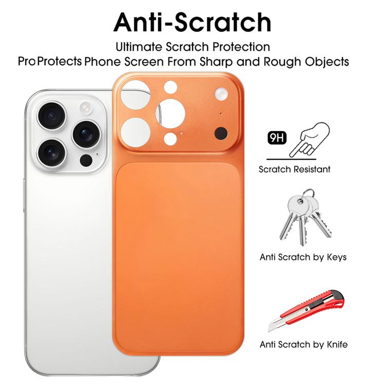 即変身 17 Proシリーズ 超薄型 フロストPETバックカバー iPhone 16 Pro 用、iPhone 15 Pro 用、iPhone 14 Pro 用、iPhone 13 Pro 用