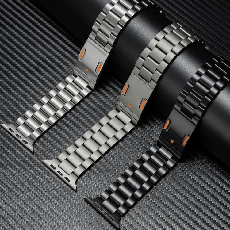 チタン合金時計バンド 三連磁気留め具 Apple Watch 46mm / 49mm / 45mm / 44mm用、Apple Watch 42mm / 41mm / 40mm / 38mm用