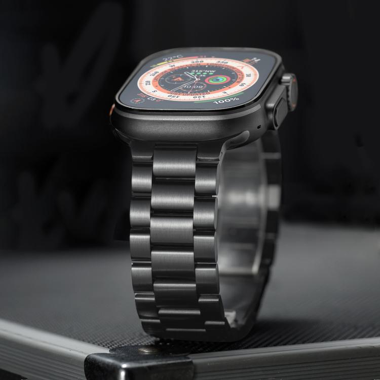 チタン合金時計バンド 三連磁気留め具 Apple Watch 46mm / 49mm / 45mm / 44mm用、Apple Watch 42mm / 41mm / 40mm / 38mm用