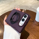 Roujing Foldable Hinge Magnetic Holder Phone Case, For iPhone Duo