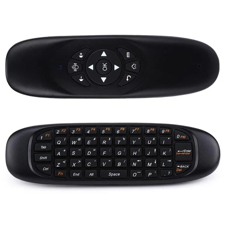 C120 2.4G ミニキーボード ワイヤレスリモートマウス、3軸ジャイロ＆3軸重力センサー搭載、PC / HTPC / IPTV / スマートTVおよびAndroid TVボックス対応