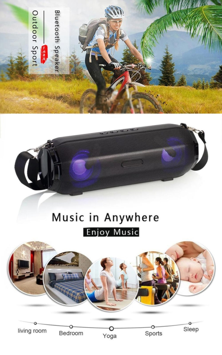 LZ33 LED ポータブル ワイヤレス Bluetooth スピーカー ステレオ スピーカーフォン 音楽スピーカー コンピューター用 TF FM対応