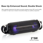 LZ33 LED ポータブル ワイヤレス Bluetooth スピーカー ステレオ スピーカーフォン 音楽スピーカー コンピューター用 TF FM対応